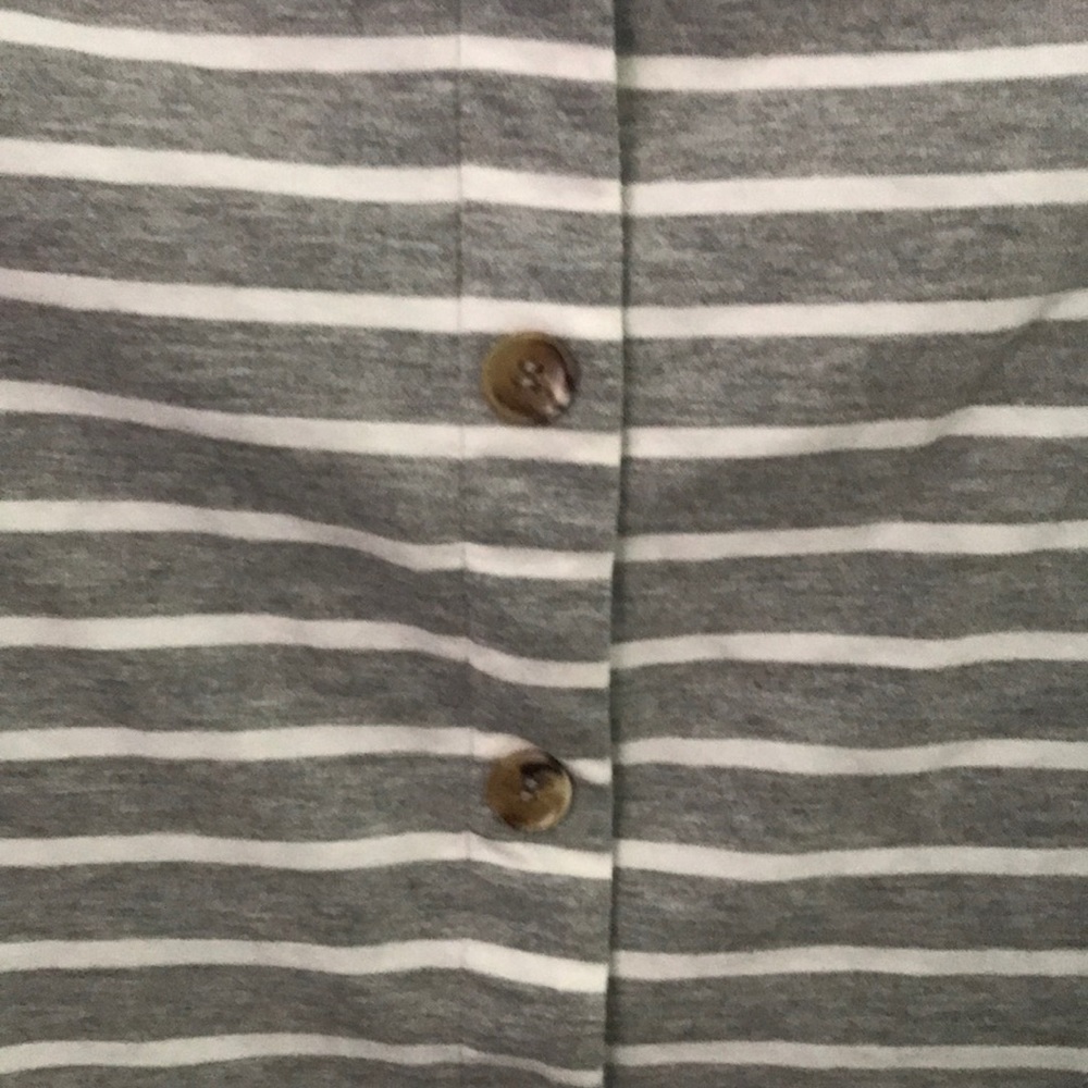 SHEIN Cropped Striped Short Sleeve Top Small - Picture 2 of 4